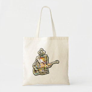 Tote Bag Feel the Blues - Conception de guitare artistique