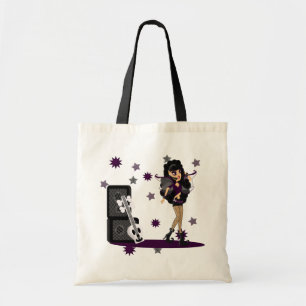 Tote Bag Féerie gothique avec guitare crânienne