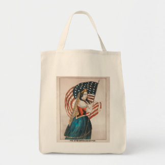 Tote Bag Femme américaine patriotique | Drapeau américain