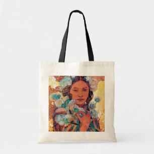 Tote Bag Femme amérindienne, Mucha