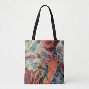 Tote Bag Femme amérindienne, Mucha