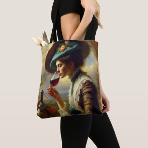 Tote Bag Femme amoureuse du vin