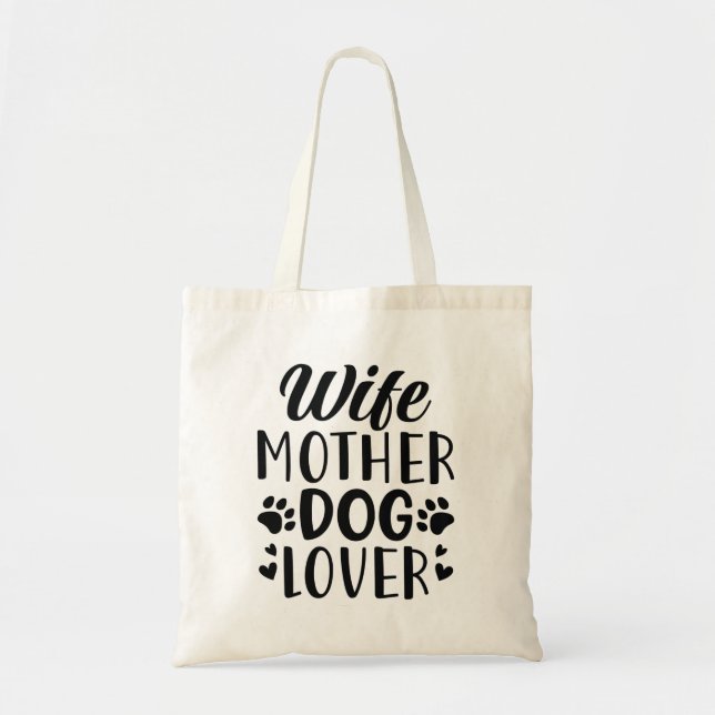 Tote Bag Femme Amoureux des chiens (Devant)