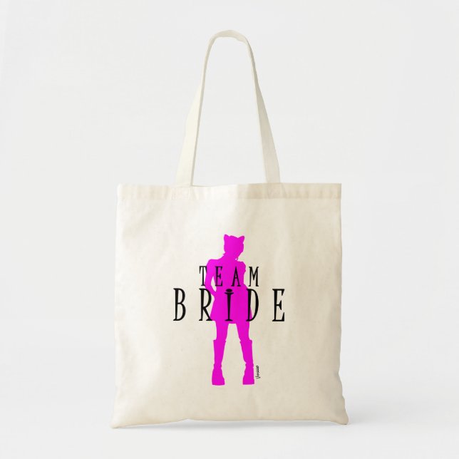 Tote Bag Femme au chat Mariage de l'équipe par VIMAGO (Devant)