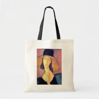 Femme avec grand Casquette, Modigliani