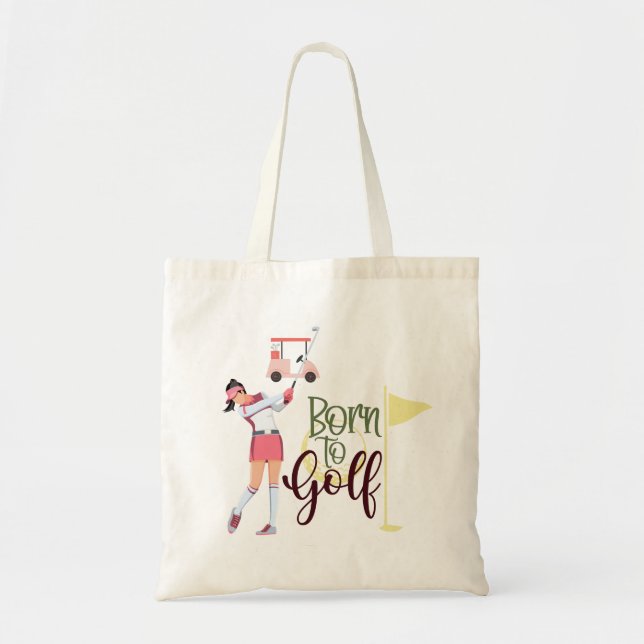 Tote Bag Femme de golf née du golf (Devant)
