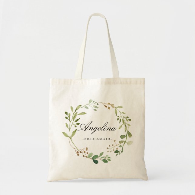 Tote Bag Femme d'information sur la verdure personnalisée-1 (Devant)