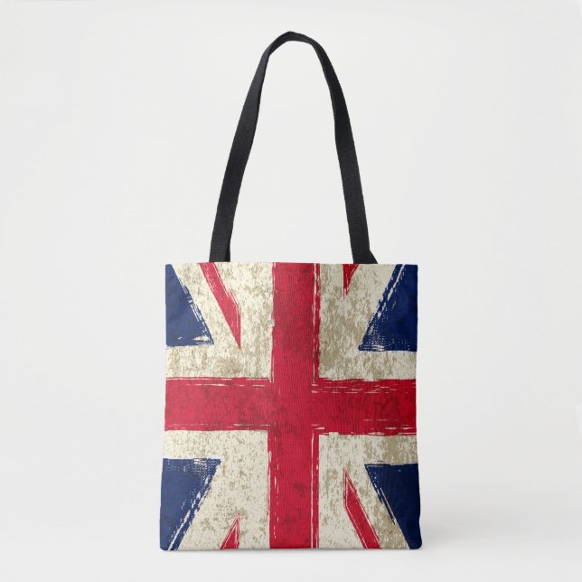 Tote bag femme. Drapeau Anglais (Devant)