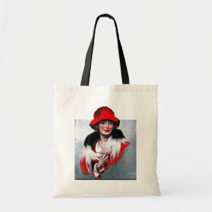 Tote Bag Femme en Casquette rouge