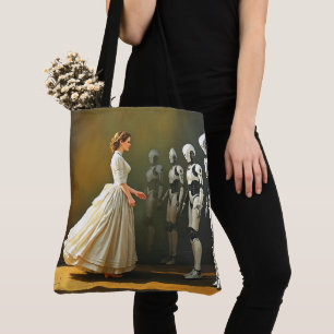Tote Bag Femme et robots