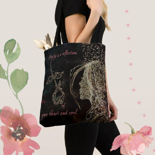 Tote Bag femme et rose