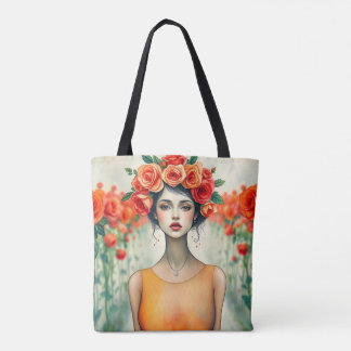 Tote Bag Femme et Rose