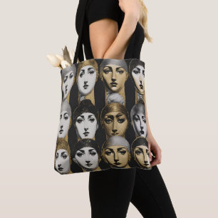 Tote Bag Femme face or noir blanc design Fourre-tout