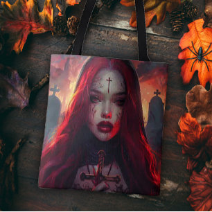 Tote Bag Femme gothique Red Haired