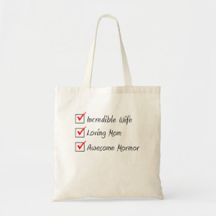 Tote Bag Femme Maman Mormor Suédoise Femme