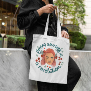 Tote Bag Femme paisible design floral