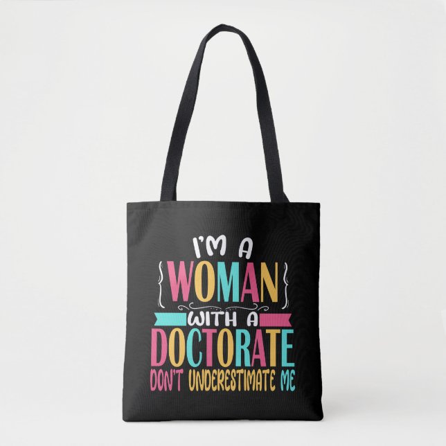 Tote Bag Femme Titulaire D'Un Doctorat Diplôme De Doctorat  (Devant)