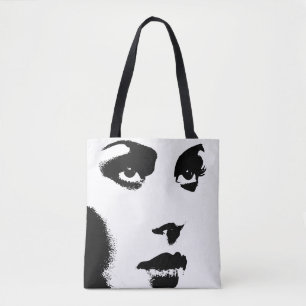 Tote Bag Femme traits noirs