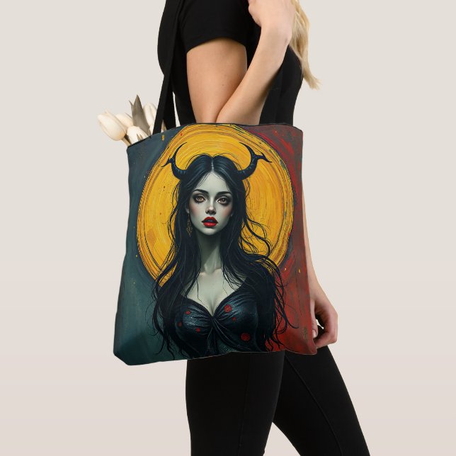 Tote Bag Femme vampire (De près)