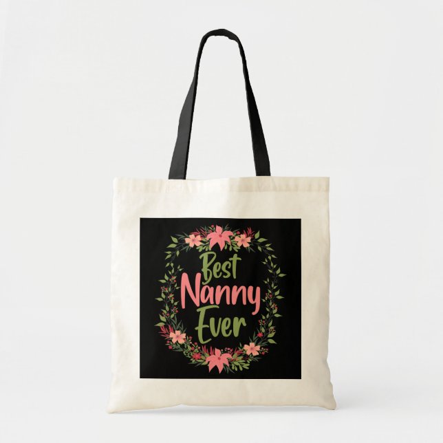 Tote Bag Femmes Cool Nanny Mères Jour Tee Pour Le Meilleur (Devant)