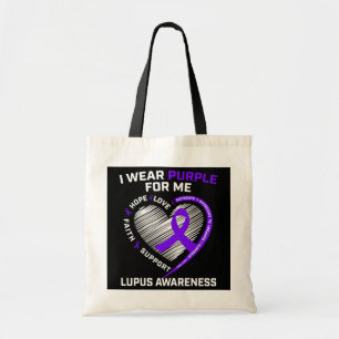 Tote Bag Femmes Maman Je Porte Le Violet Pour Moi Lupus Sen