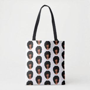 Tote Bag Femmes noires, cheveux naturels