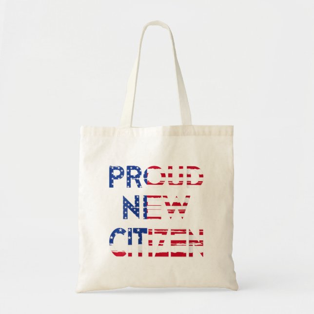 Tote Bag Femmes Nouveau citoyen américain Gif Us Drapeau Ci (Devant)