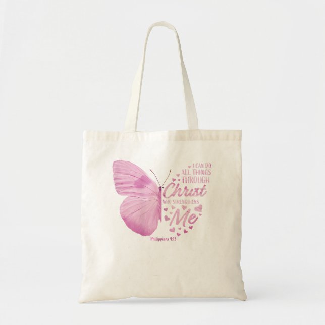 Tote Bag Femmes Philippiens 413 Bible chrétienne Verse Cade (Devant)