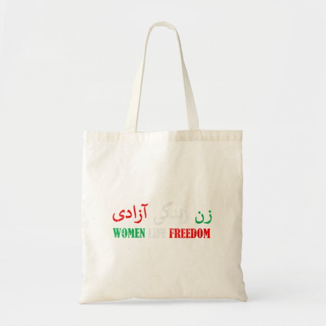 Tote Bag Femmes Zan Zendegi Azadi Perse Femme Vie Libre (Devant)