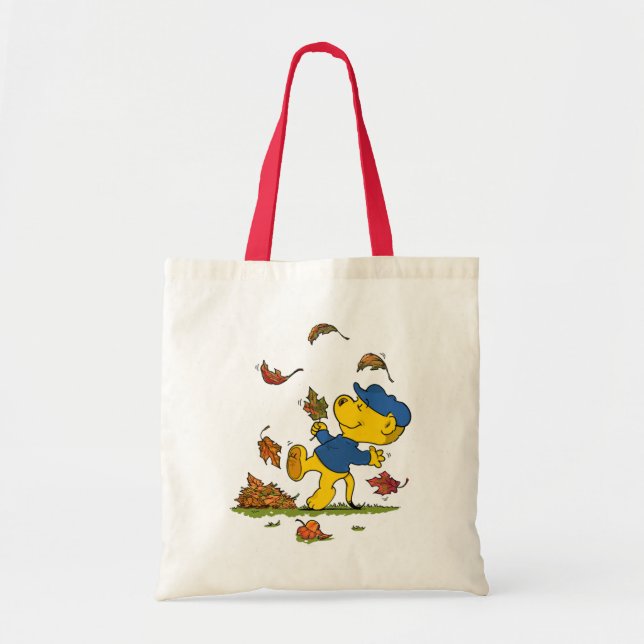 Tote Bag Ferald Dansant Parmi Les Feuilles D'Automne (Devant)