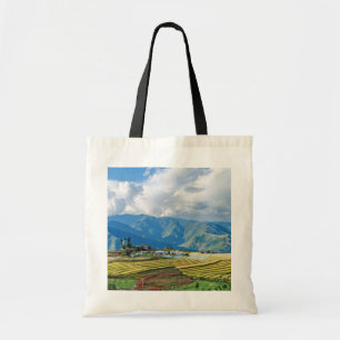 Tote Bag Ferme dans les montagnes orientales du Bhoutan - H