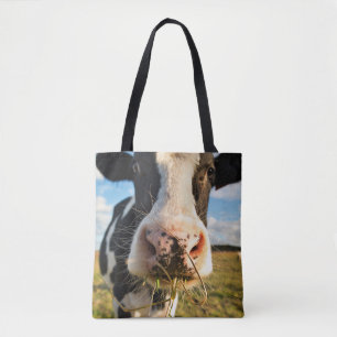 Tote Bag Fermes   Vache Holstein Chewing