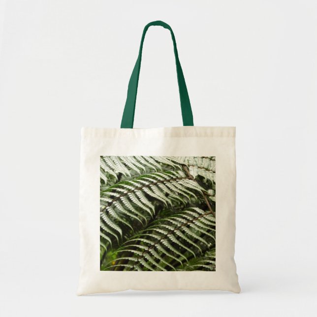 Tote Bag Fern Fronds II Dark Green Nature (Devant)