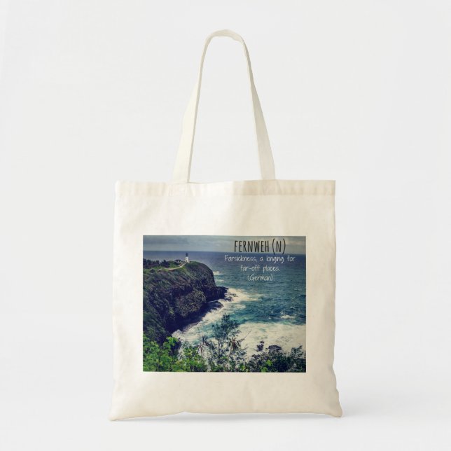 Tote Bag Fernweh Budget Fourre-tout (Devant)