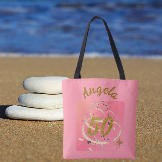 Tote Bag Festif Peachy Cinquante Anniversaire Commémoration (Créateur téléchargé)
