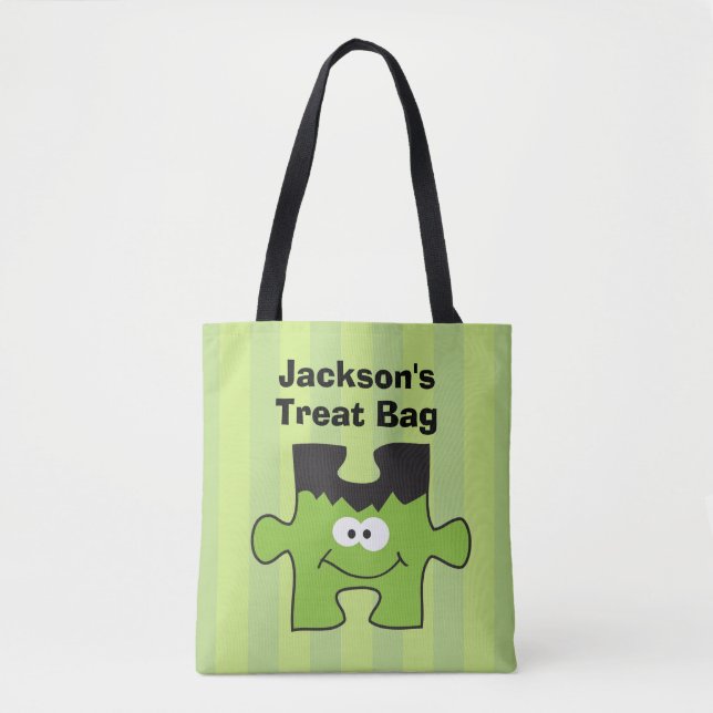 Tote Bag Festin personnalisé de Halloween de puzzle de (Devant)
