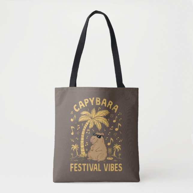 Tote Bag Festival de Capybara Vibes (Devant)