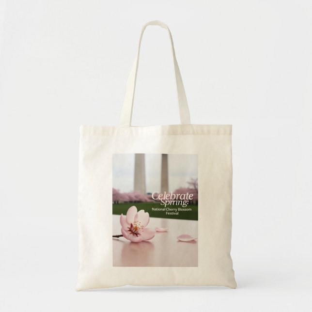 Tote Bag Festival national des fleurs de cerises (Devant)