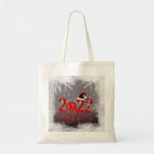 Tote Bag Festive Red Joyeux Noël Nouvel An 2022