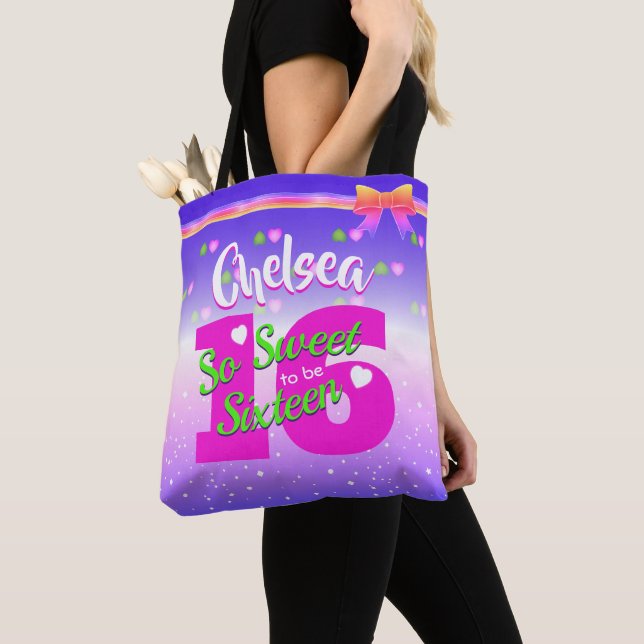 Tote Bag Festive So Sweet to be Seize Anniversaire (De près)