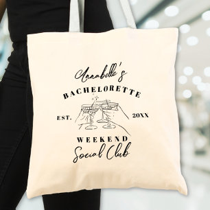 Tote Bag Fête de Bachelorette du Club Social