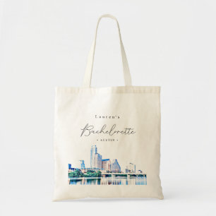 Tote Bag Fête de bachelorette personnalisée Austin Skyline