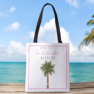 Tote Bag Fête de bachelorette Tropicale Personnalisée Favor