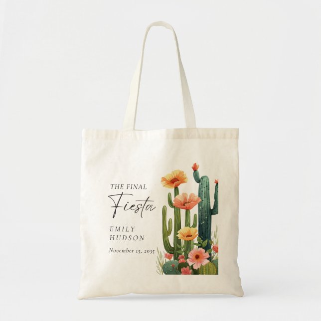 Tote Bag Fête de la Fiesta Cactus (Devant)