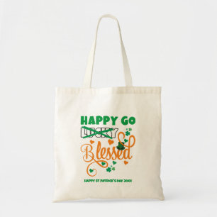 Tote Bag Fête de la Saint-Patrick JOYEUX Chanceux BÉNI Chré