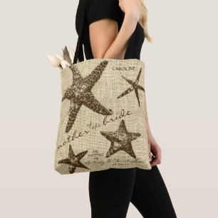 Tote Bag Fête de mariage de la plage de Starfish (mère de l