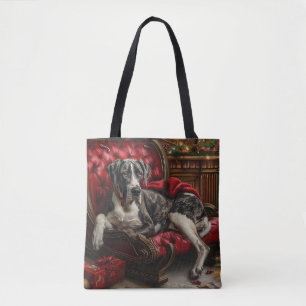 Tote Bag Fête de Noël du chien Danse