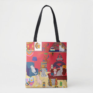 Tote Bag Fête des chats fourre-tout