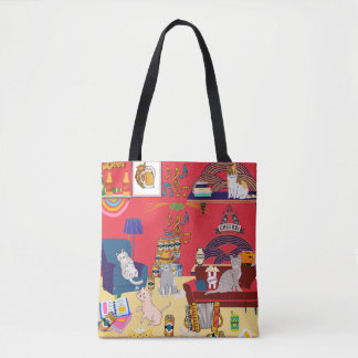 Tote Bag Fête des chats fourre-tout