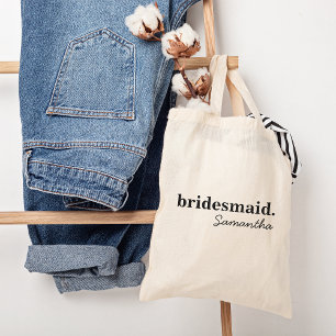 Tote Bag Fête des mariées Boho moderne personnalisée Brides